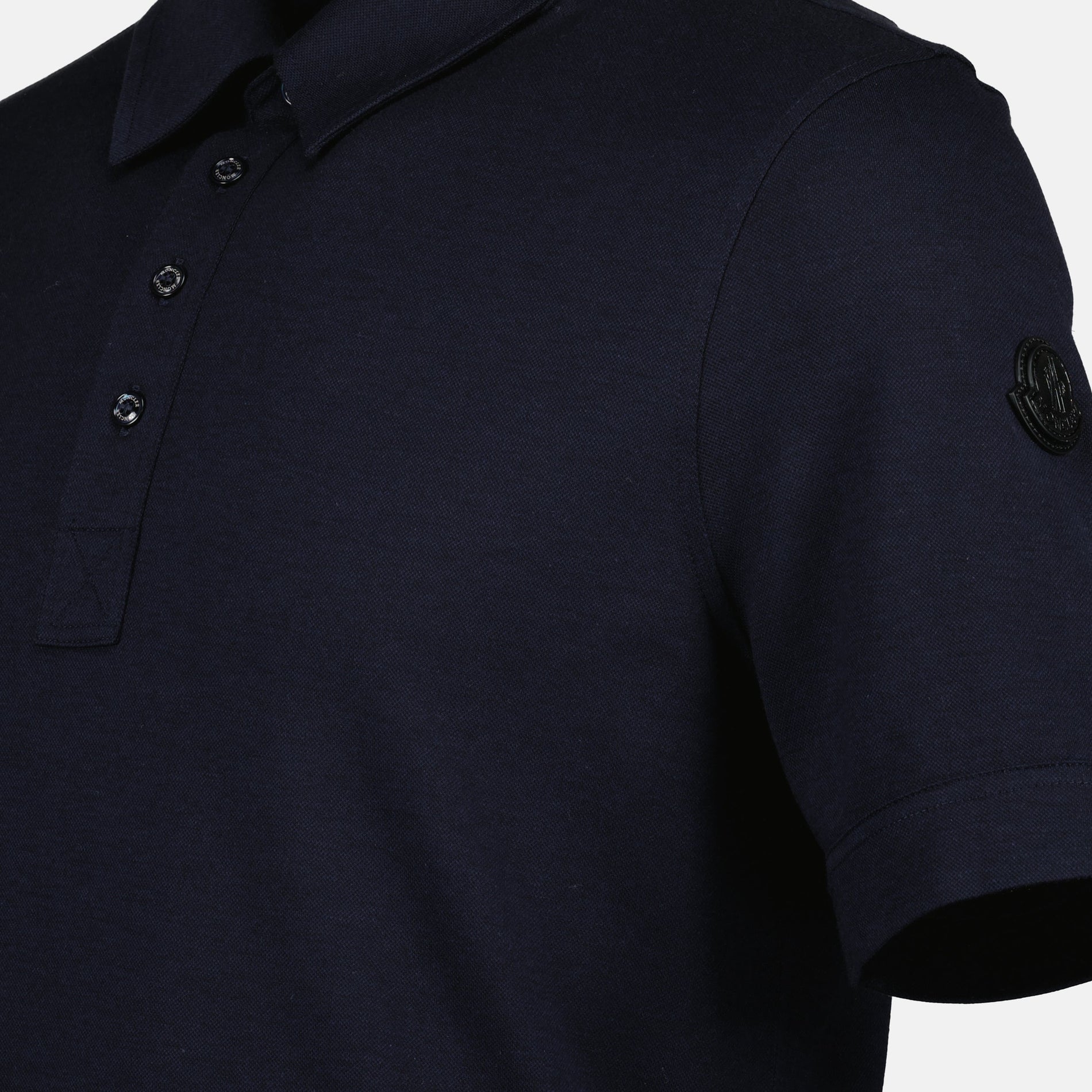 Moncler Navy Polo Shirt with Minimal Design - image 3