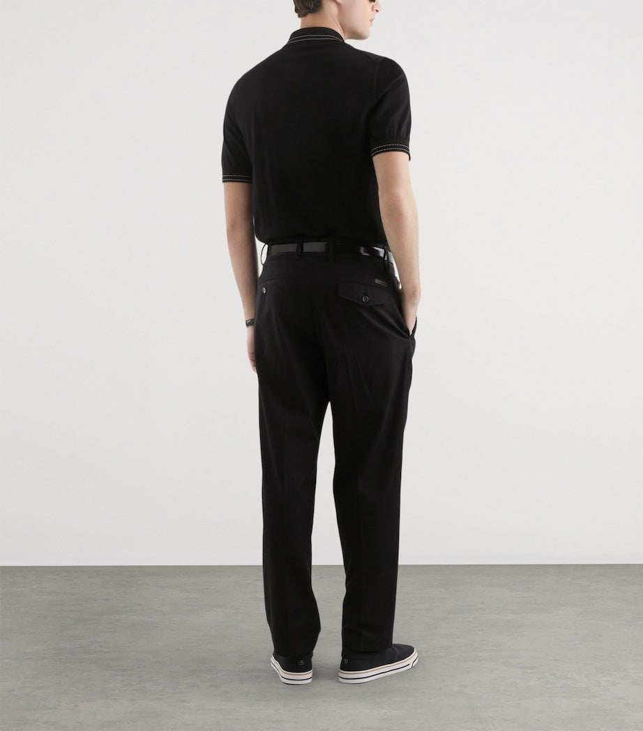 Dolce & Gabbana Silk Backstitched Polo Shirt - image 5