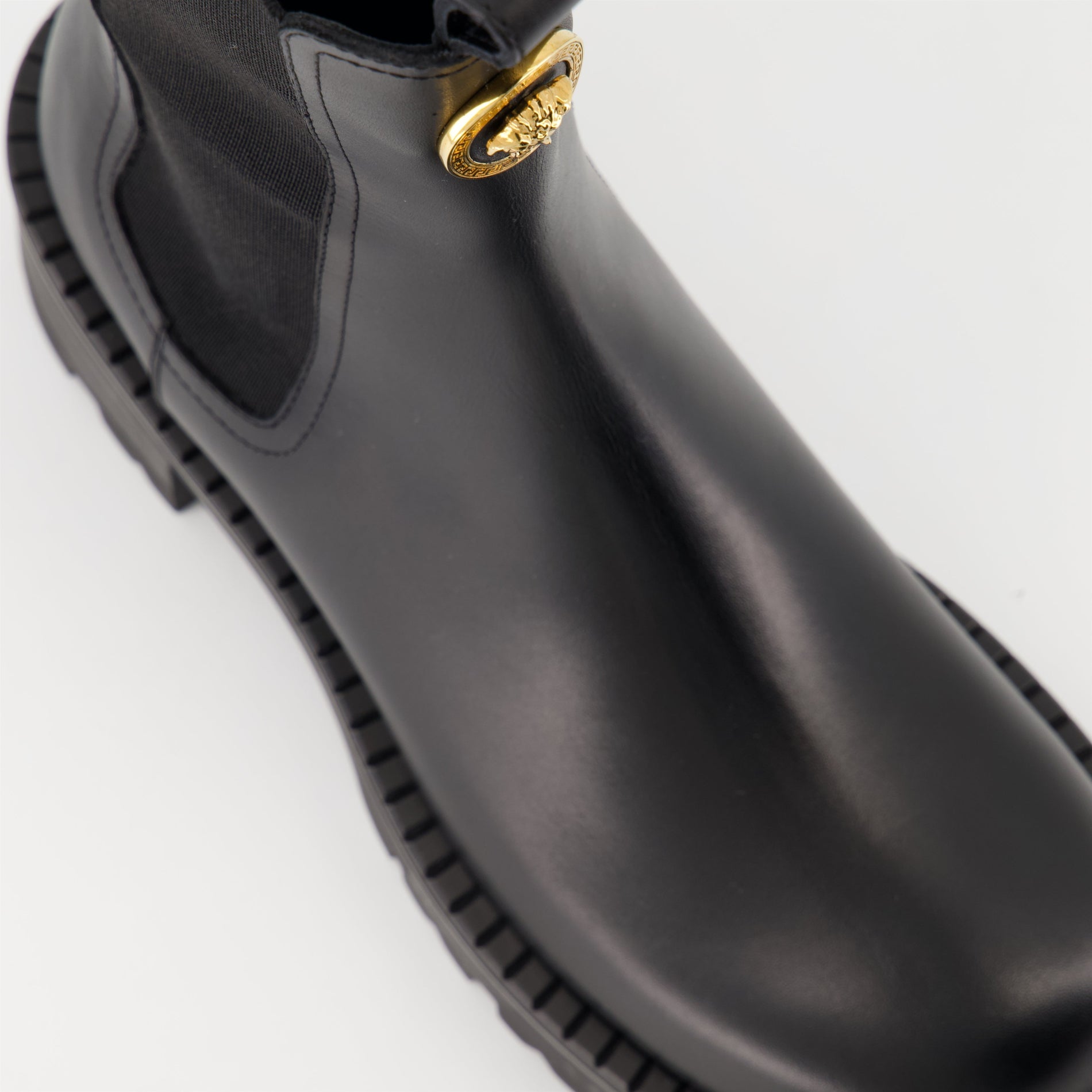 Versace Medusa Chelsea Combat Boots - image 5