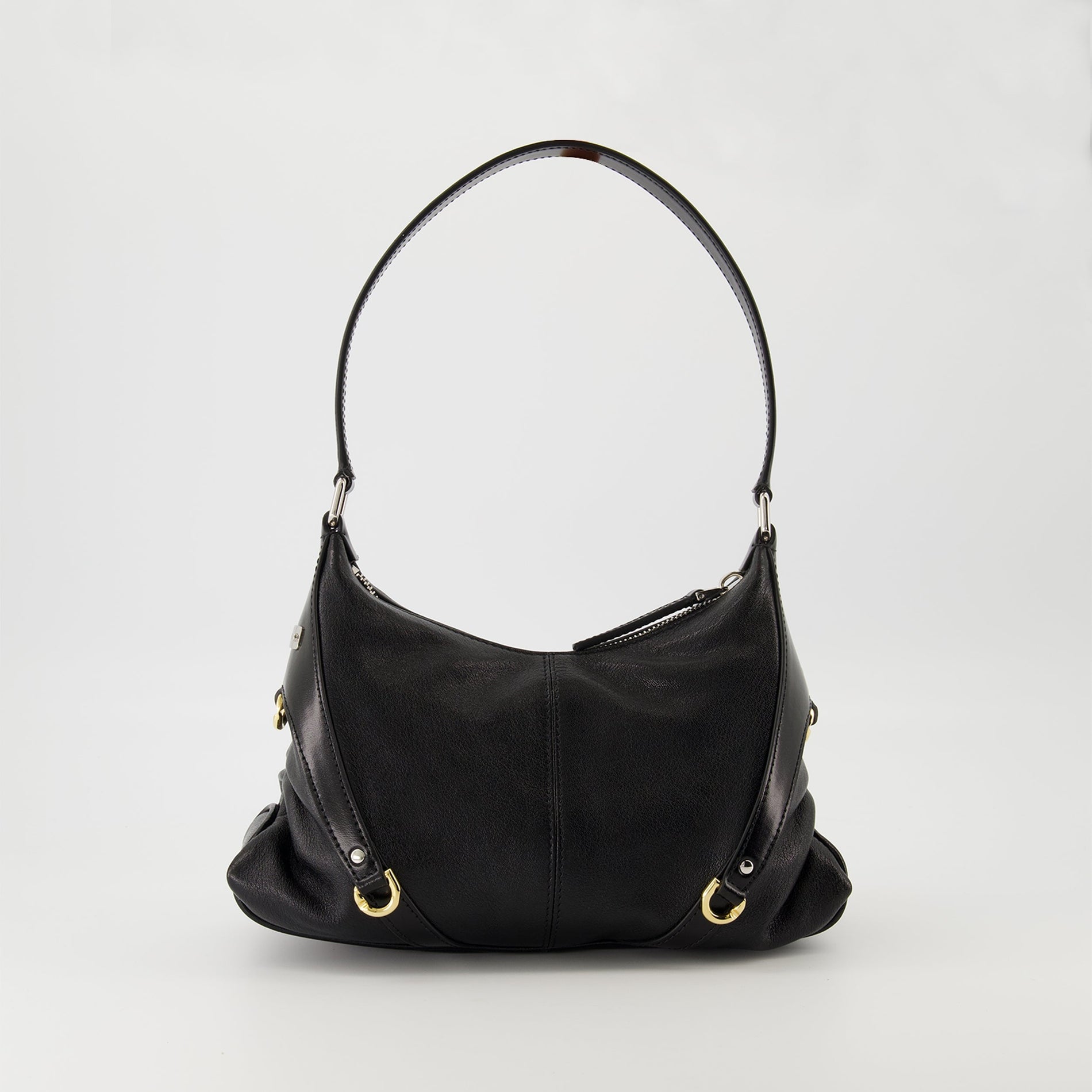 Givenchy Black Leather Buckle Detail Mini Shoulder Bag - image 2