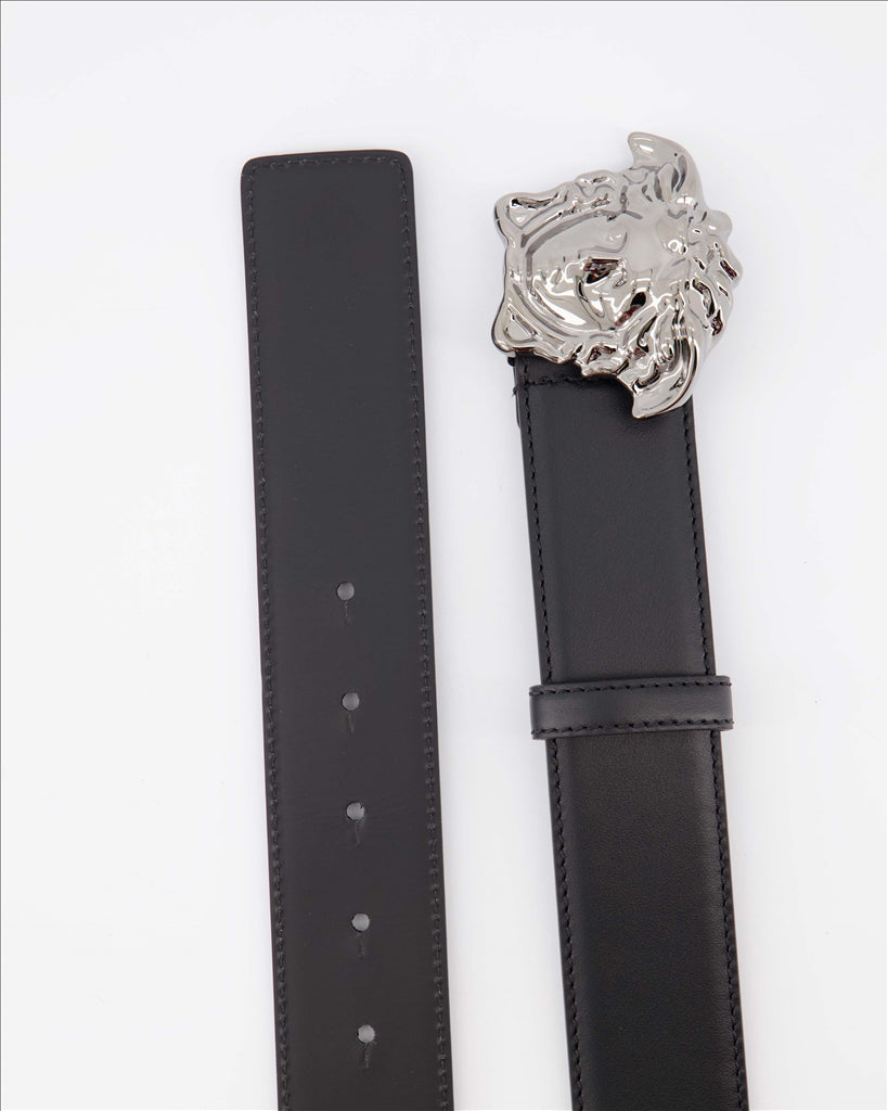 Versace Medusa Leather Belt - image 4