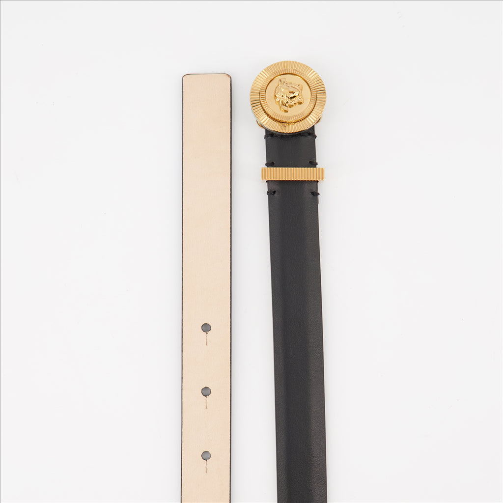 Versace Medusa Head Leather Belt - image 3