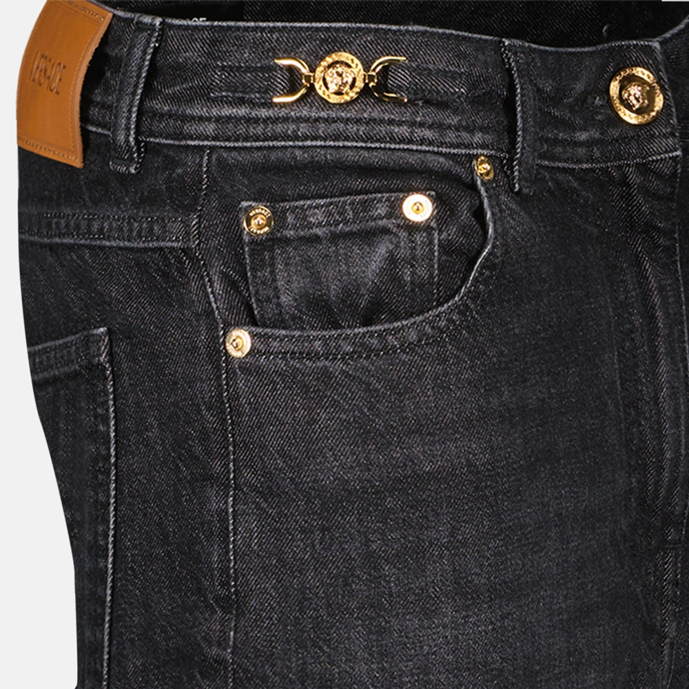 Versace Baroque Panel Straight-Leg Jeans - image 8