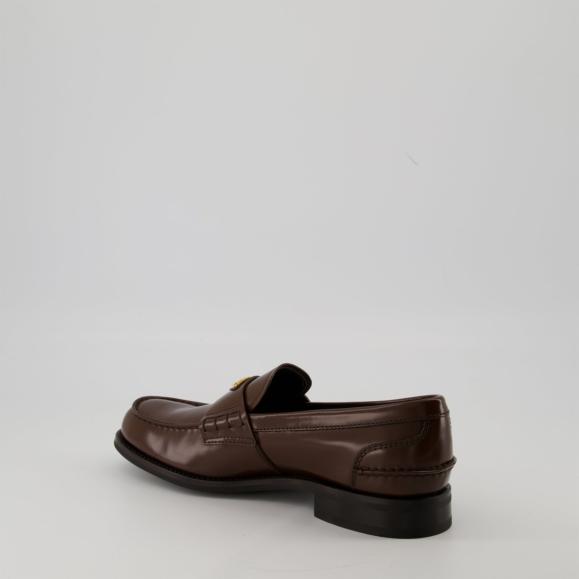 Prada Brushed Leather Loafers - image 3