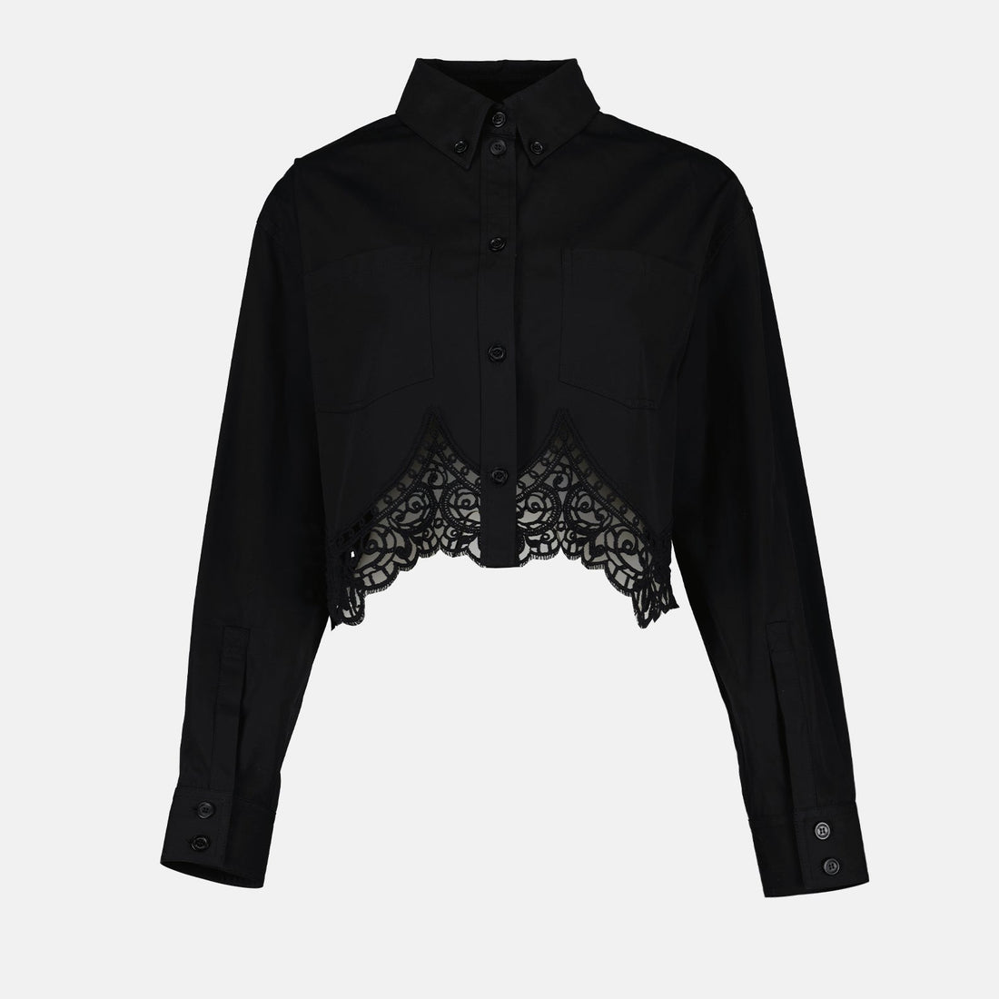 Cropped Lace Shirt