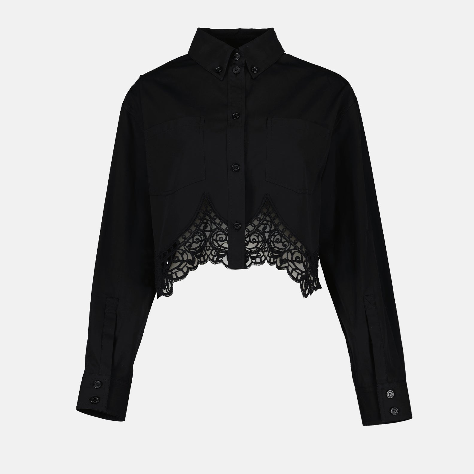 Burberry Cropped Lace Shirt