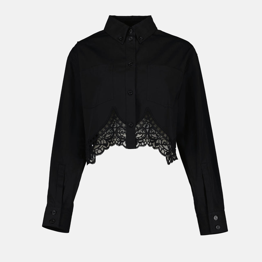 Burberry Cropped Lace Shirt