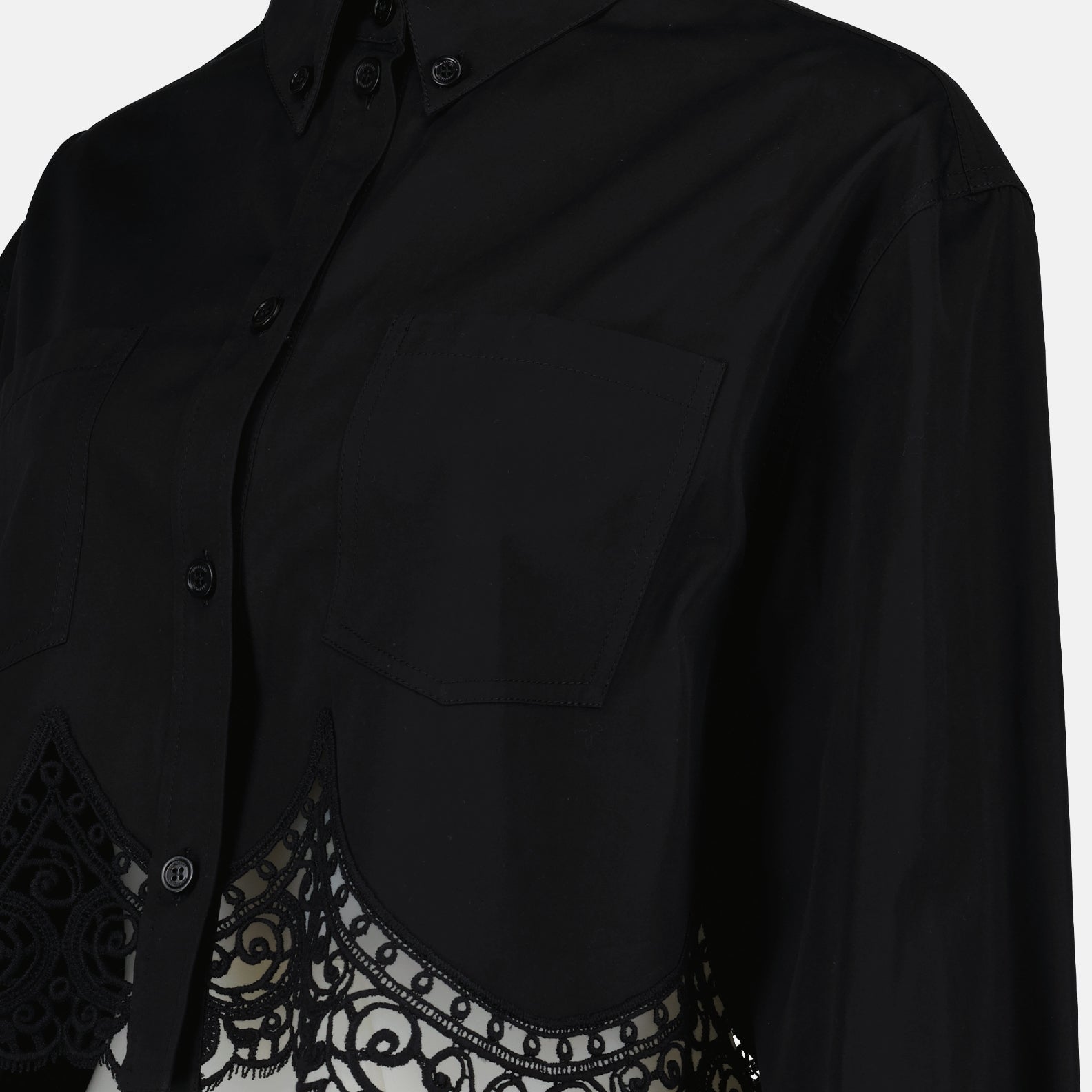 Burberry Cropped Lace Shirt - image 4