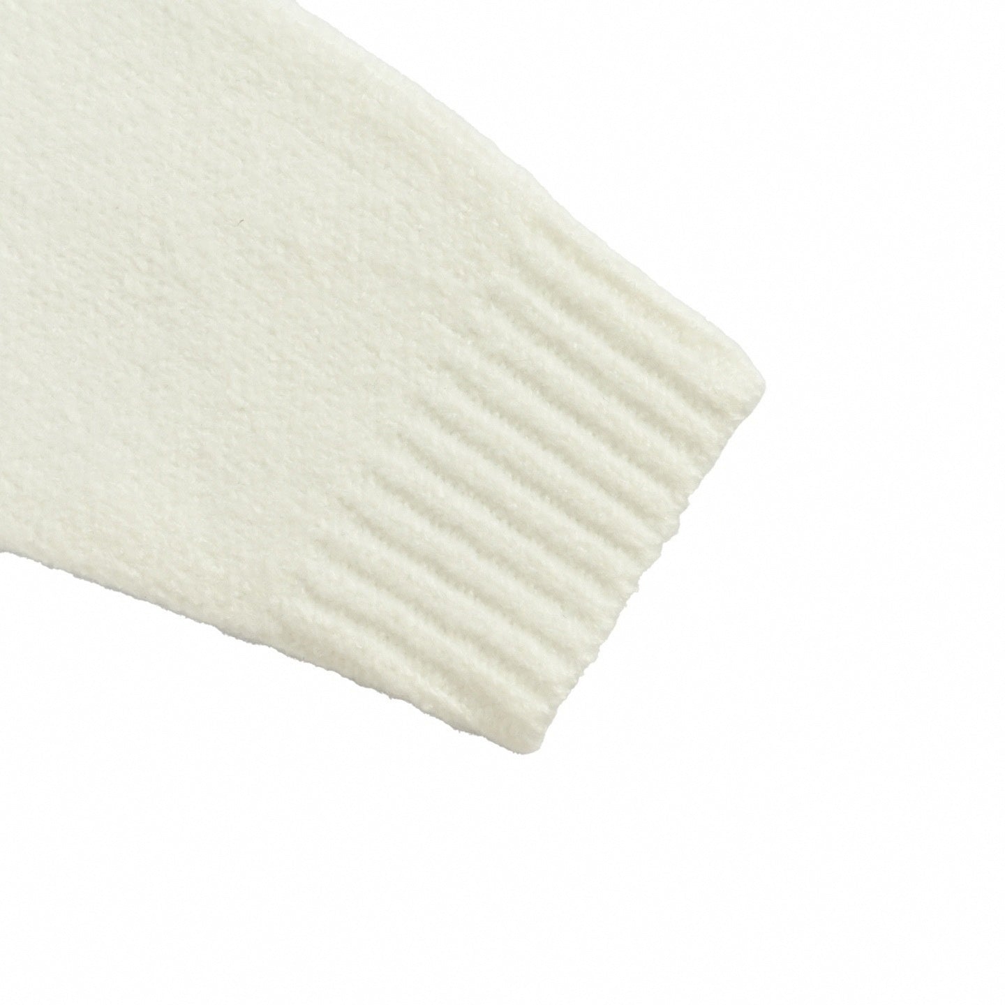 Louis Vuitton Pearl-Embellished Crown Motif Wool Knit Sweater – Ivory White - image 6