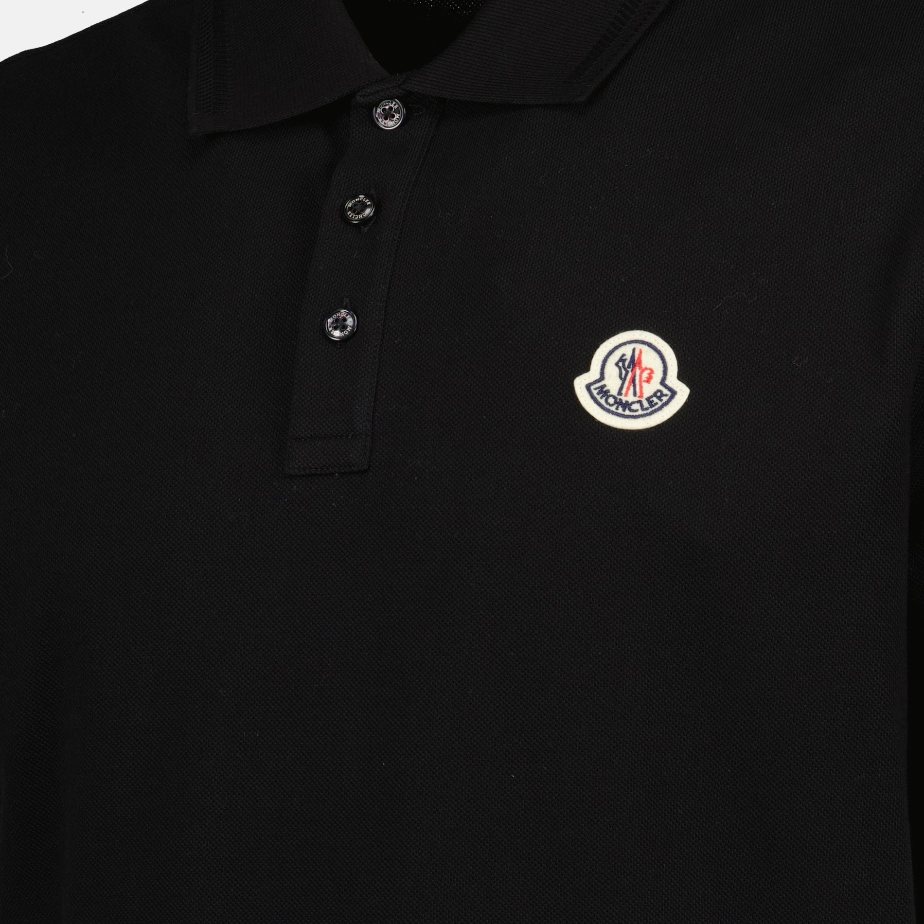 Moncler Black Classic Polo Shirt - image 3