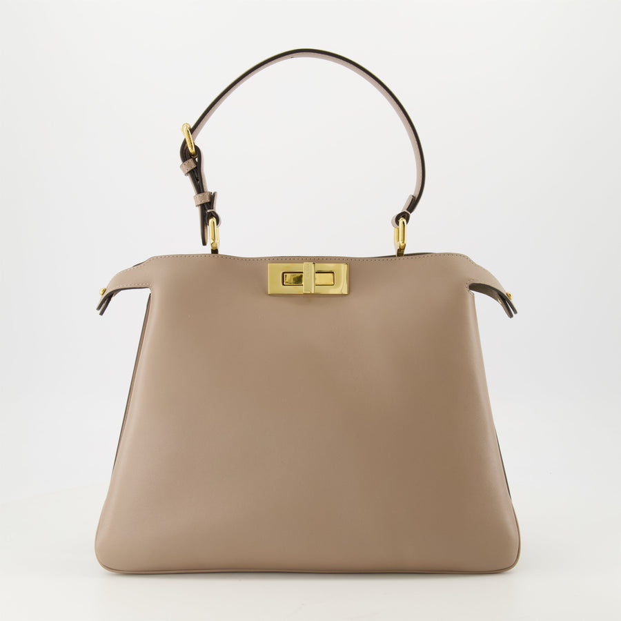 Fendi Peekaboo ISeeU Medium – Beige Leather