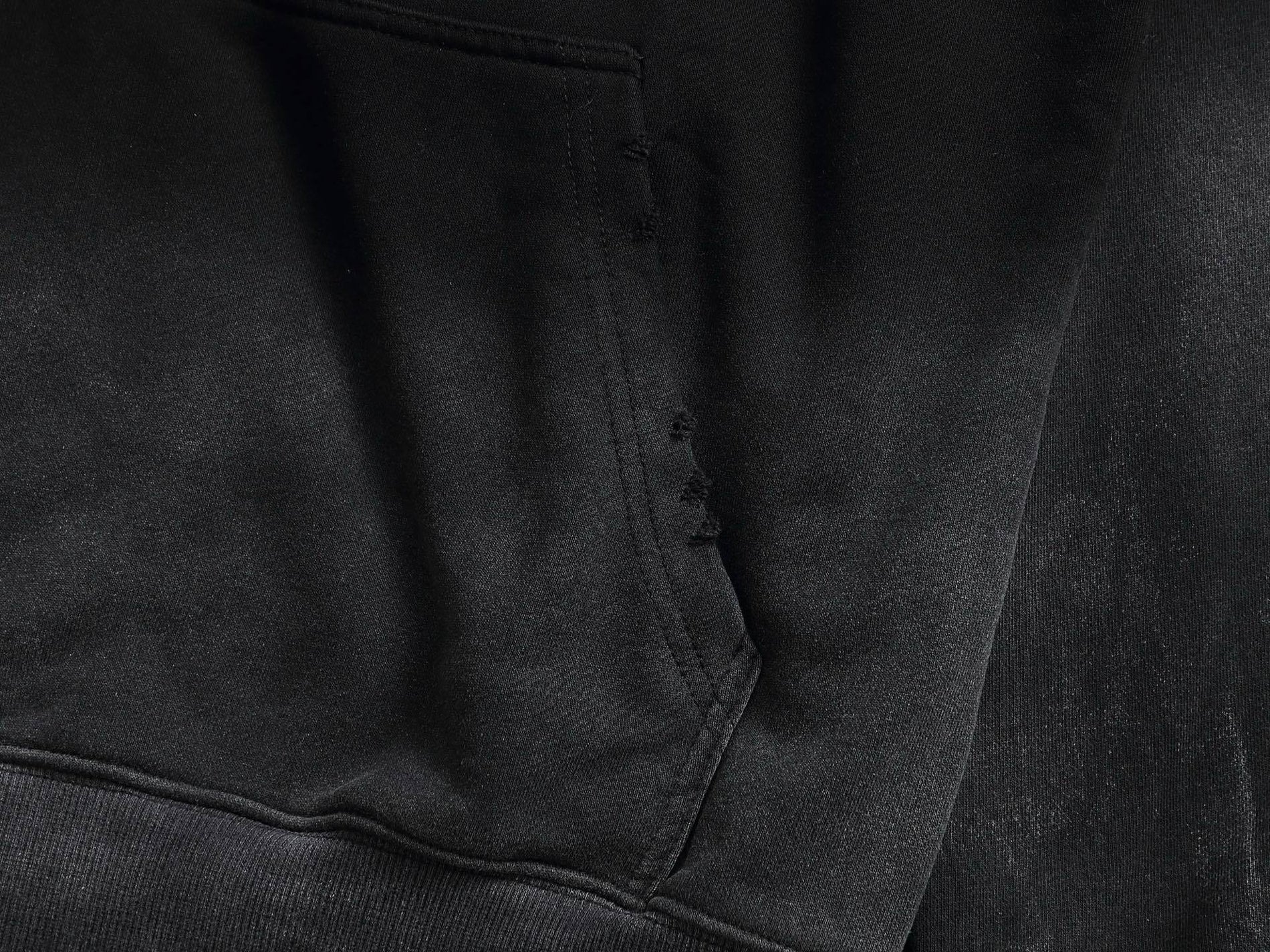 Louis Vuitton Black Gradient Hoodie with Blue LV Patch - image 9