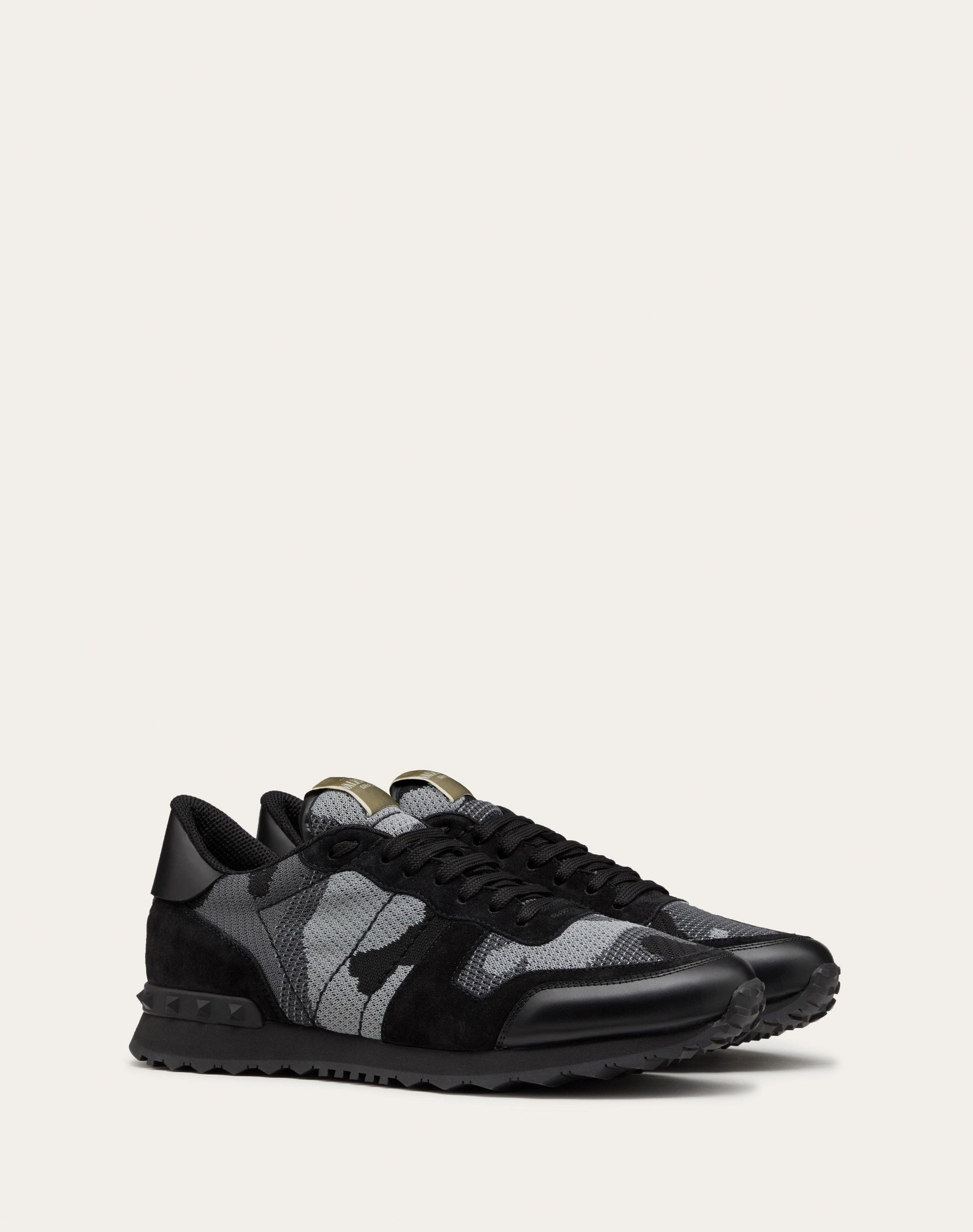 Valentino Garavani Mesh Fabric Camouflage Rockrunner Sneaker - image 2