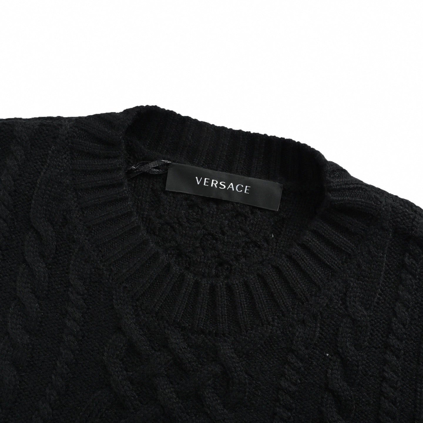 Versace Versace Medusa Cable-Knit Crew-Neck Sweater - image 5