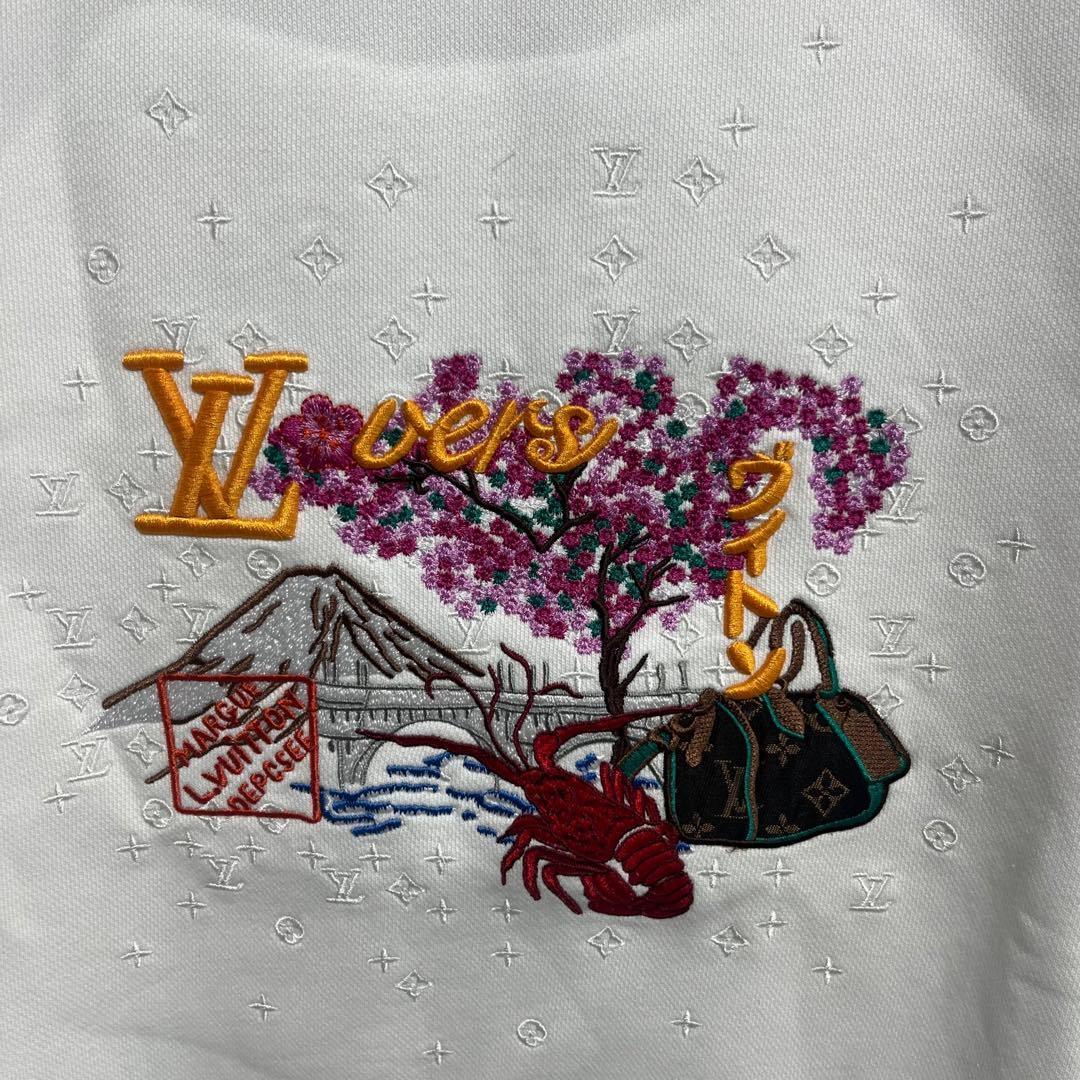 Louis Vuitton White Embroidered “LV Lovers” Jumper - image 4