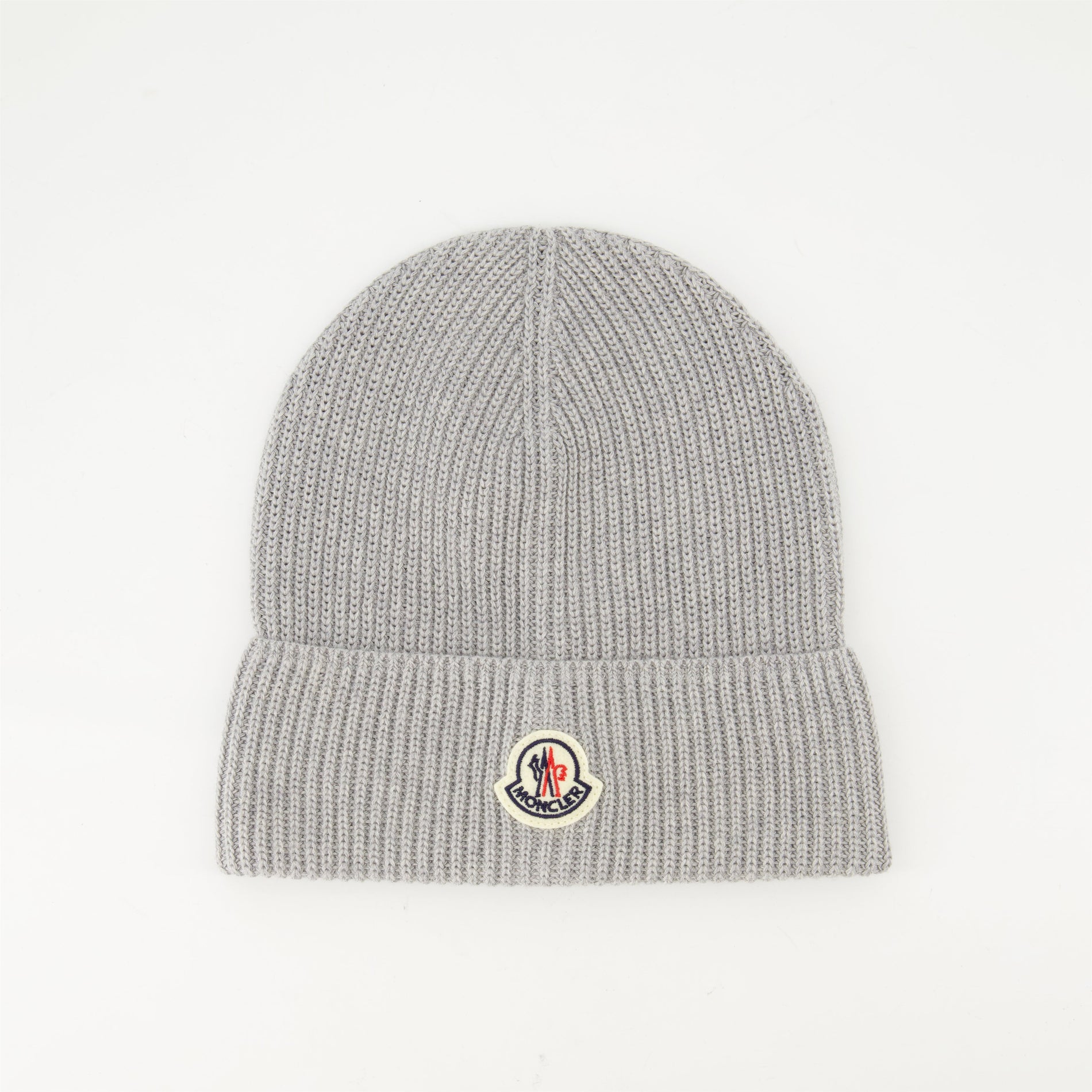Moncler Gray Knit Beanie