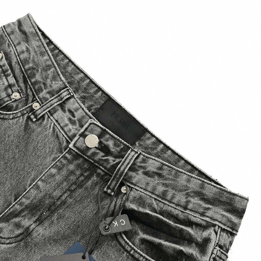Prada Washed Black Slim Fit Denim Jeans - image 4