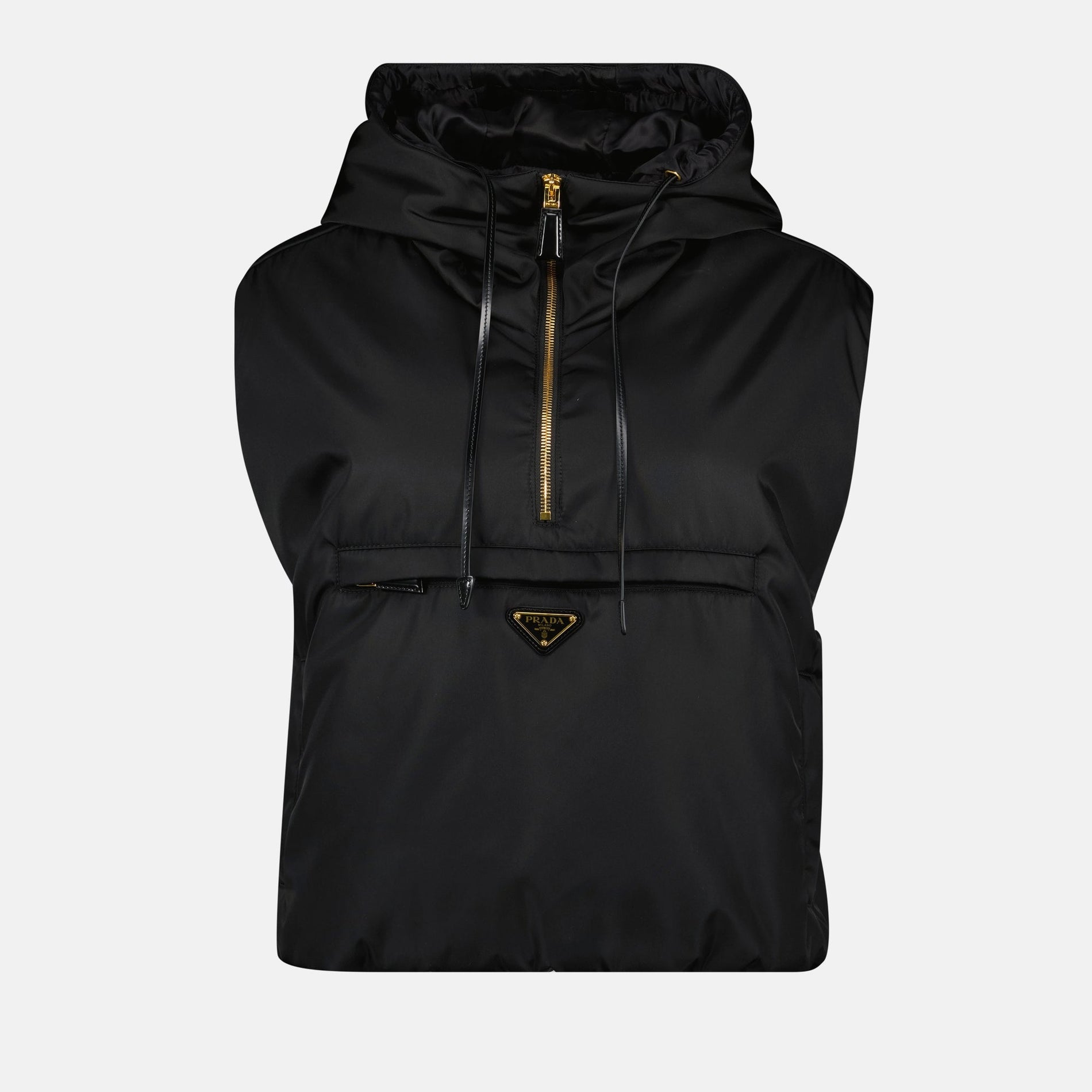 Prada Hooded Nylon Zip Vest