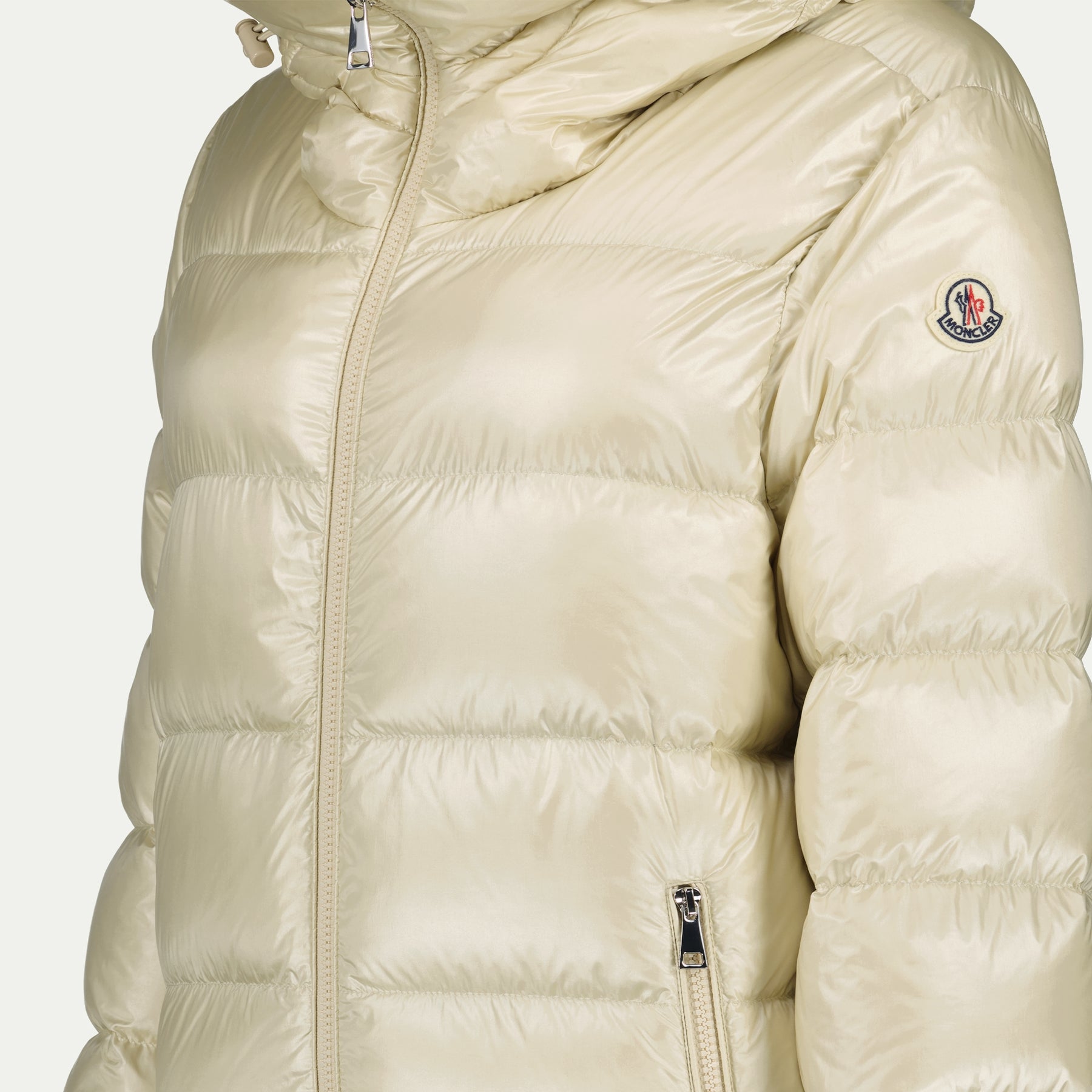 Moncler Cream Hooded Down Puffer Jacket - image 5