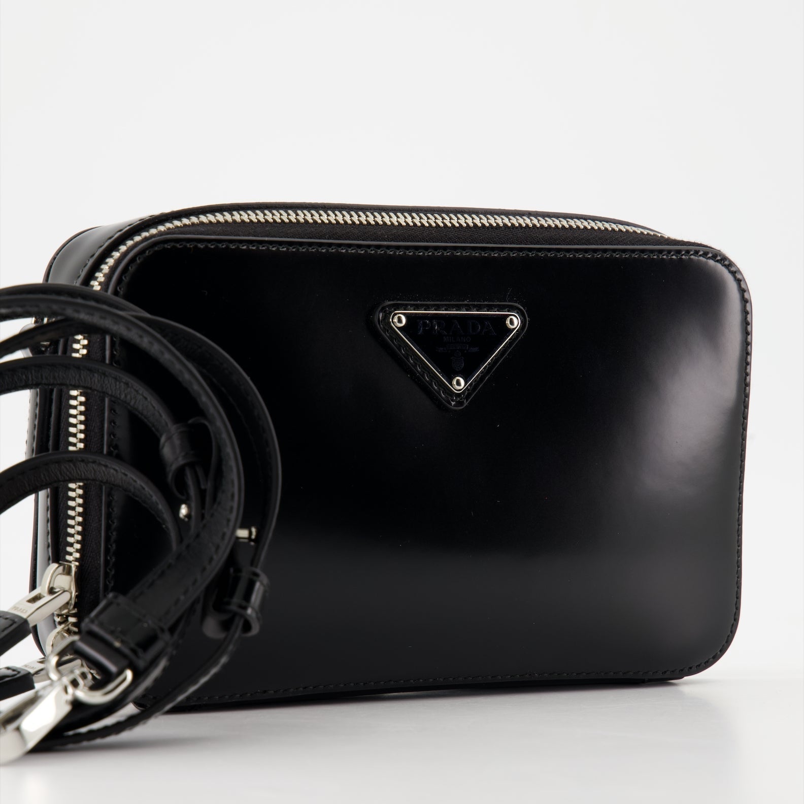 Prada Brushed Leather Brick Bag - image 3