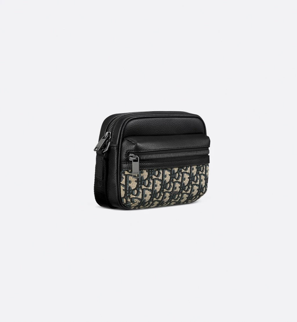 Dior Oblique Canvas & Leather Crossbody Bag - image 2
