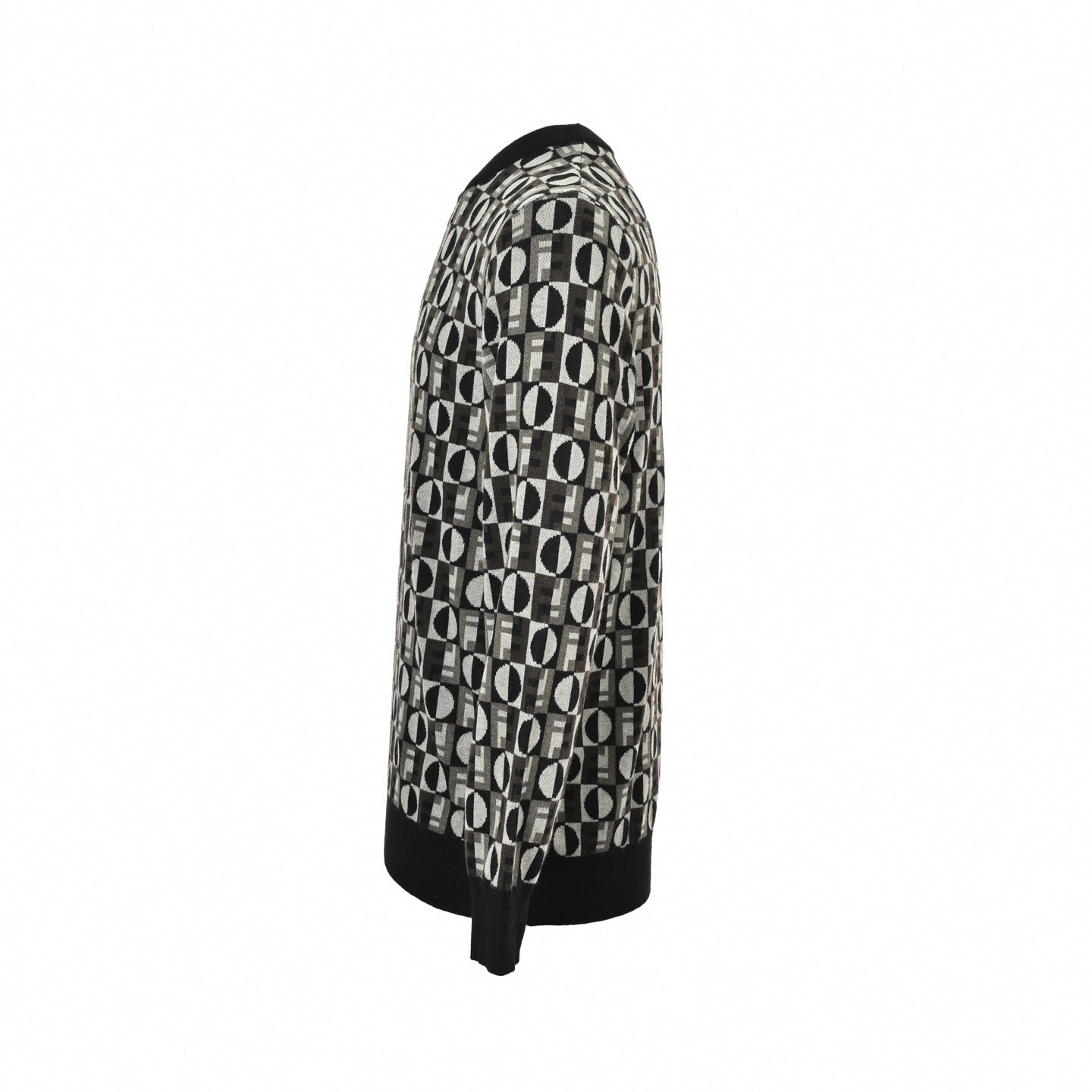 Fendi Graphic Jacquard Knit Crewneck - image 3