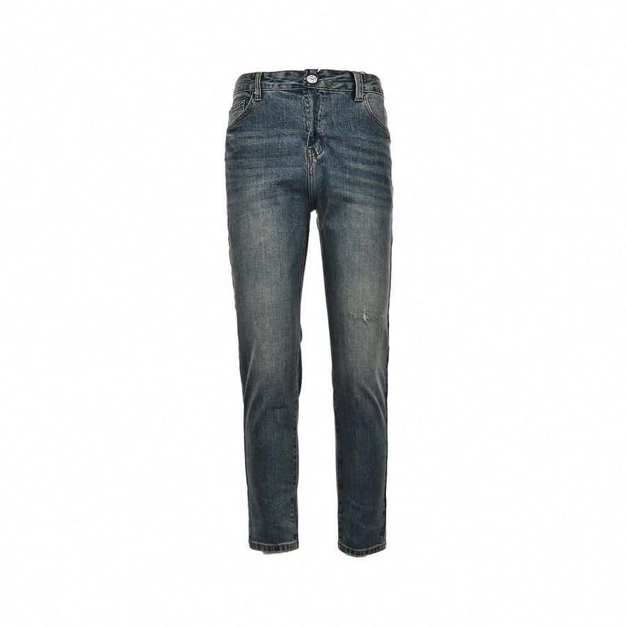 Louis Vuitton Slim-Fit Washed Denim Jeans with Embroidered Back Detail
