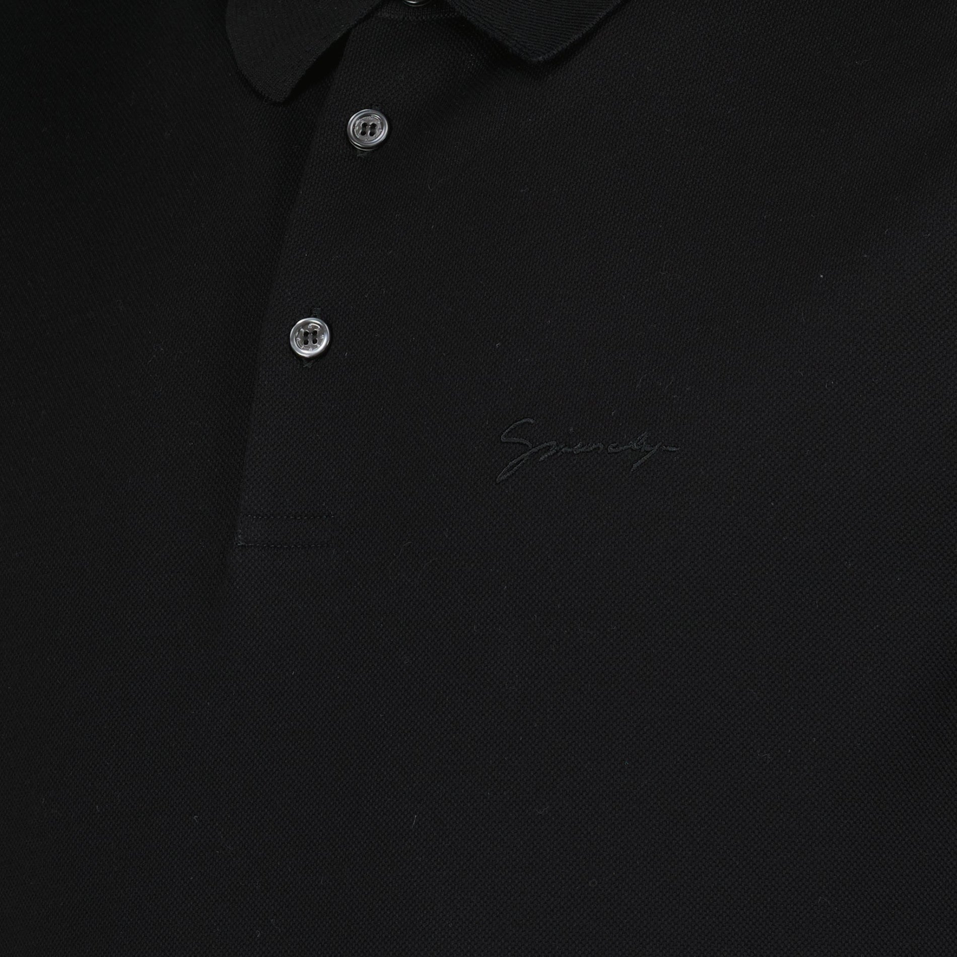 Givenchy Givenchy Black Minimalist Polo Shirt with Signature Logo - image 5