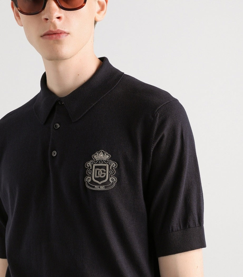 Dolce & Gabbana Cotton Crest Polo Shirt - image 2