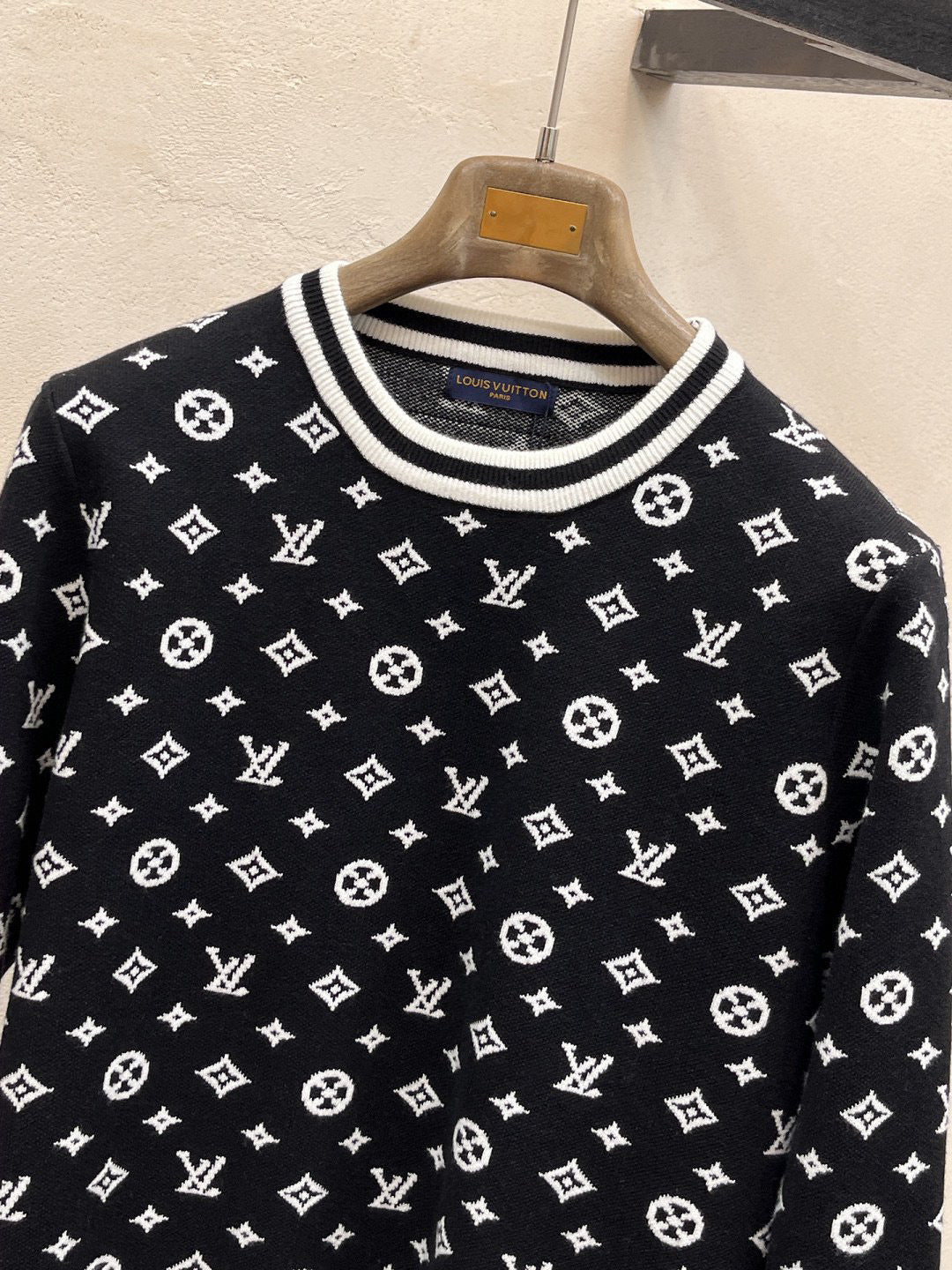 Louis Vuitton Black Monogram Knit Sweater - image 2