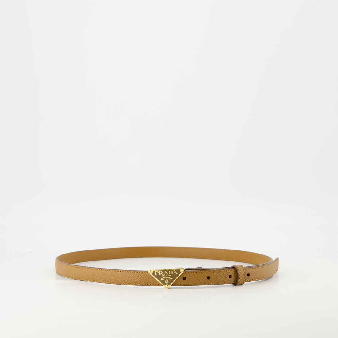 Saffiano Leather Belt – Tan