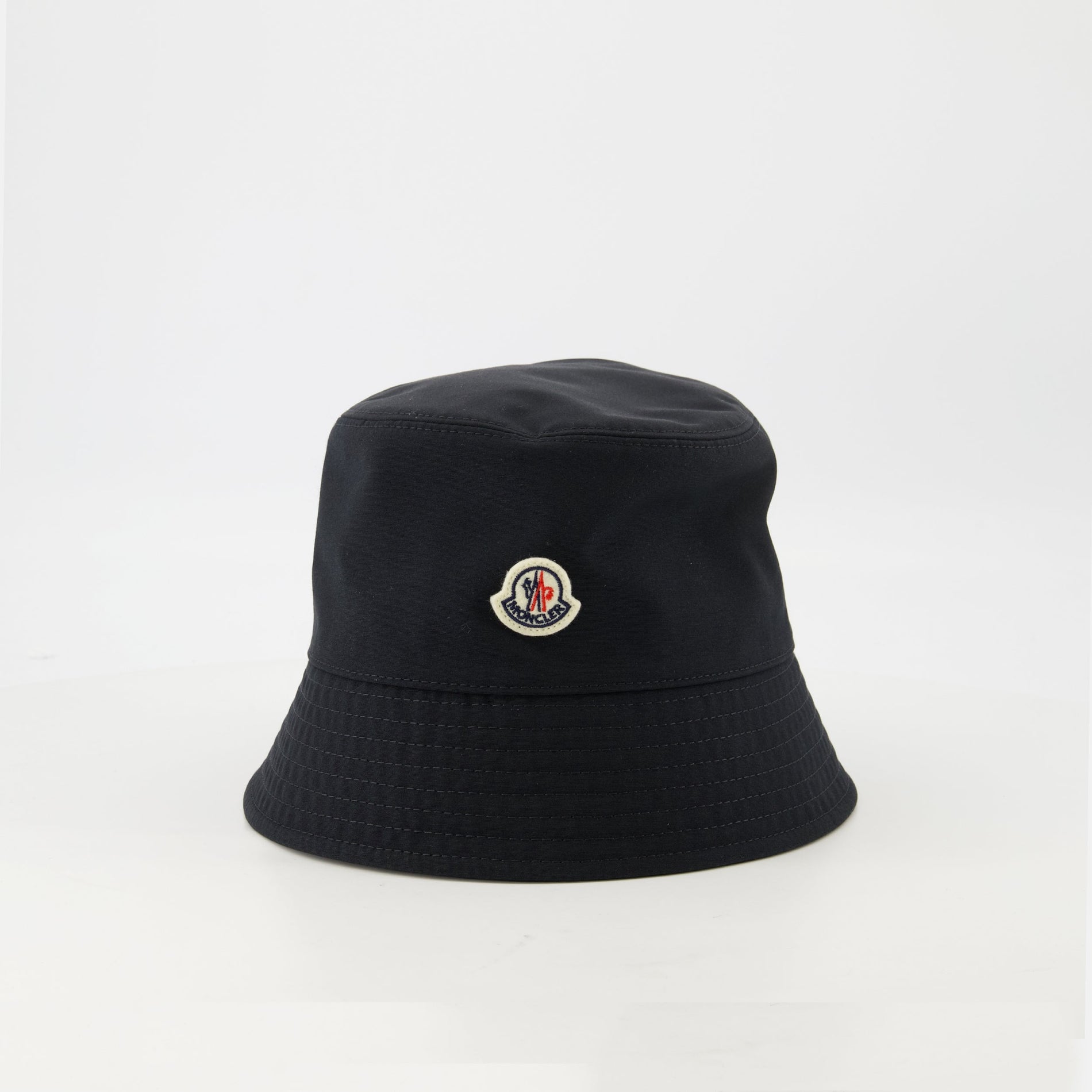 Moncler Classic Bucket Hat with Logo Patch
