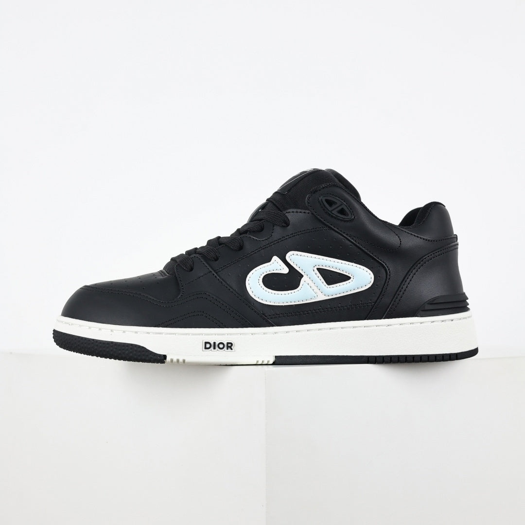 Dior B57 Low-Top Sneaker – Black with Ice Blue CD Signature - image 3