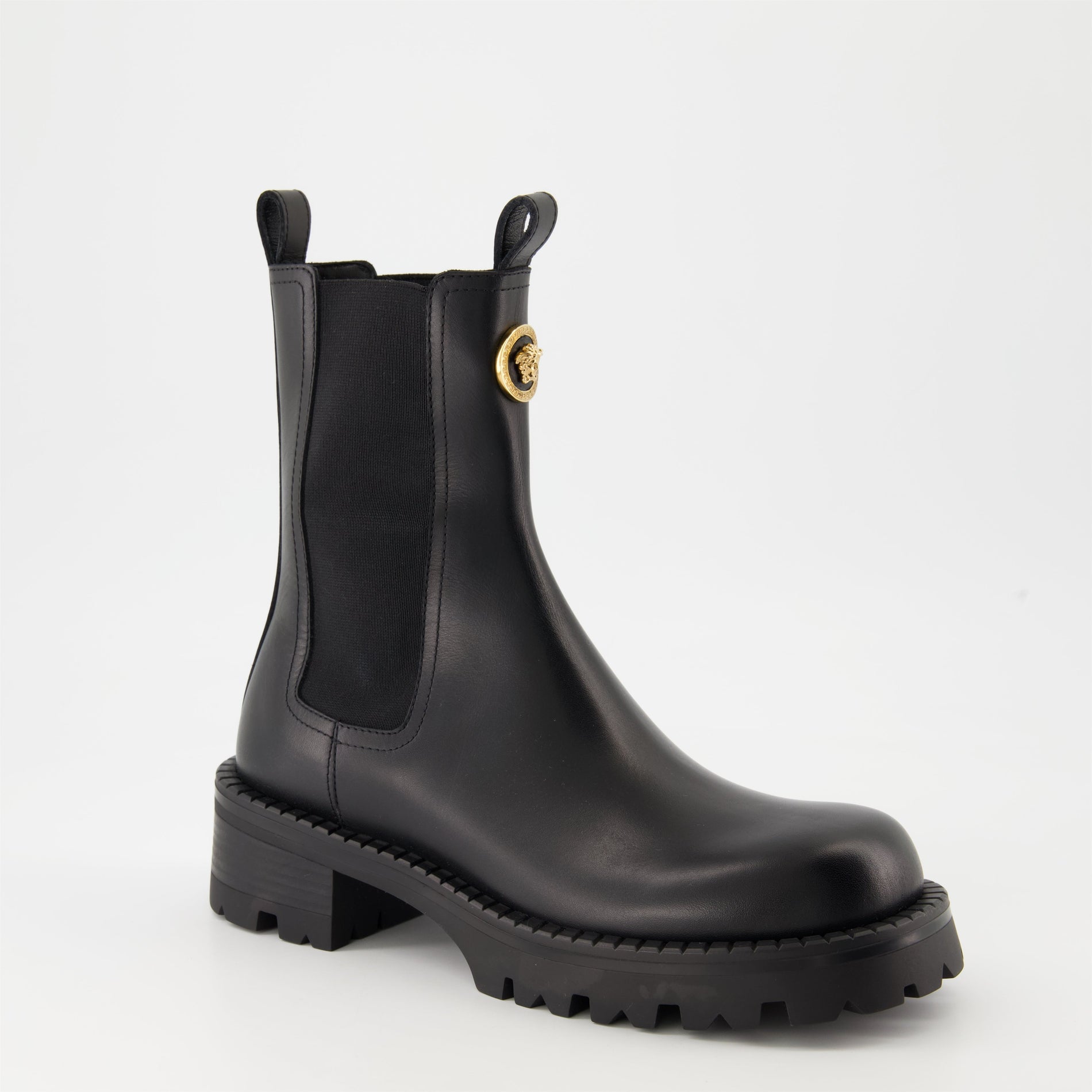 Versace Medusa Chelsea Combat Boots - image 2