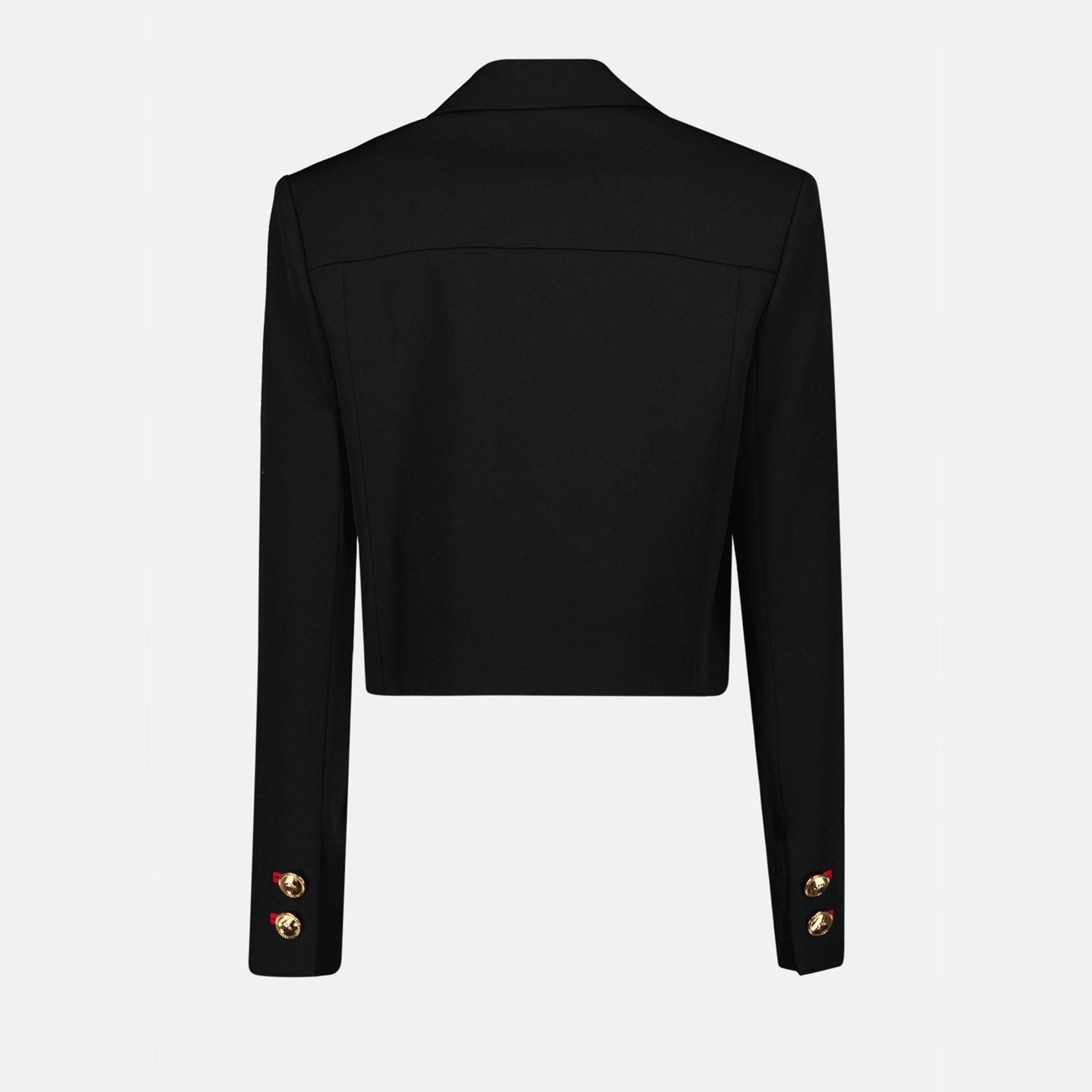 Versace Cropped Medusa Button Tailored Jacket - image 4