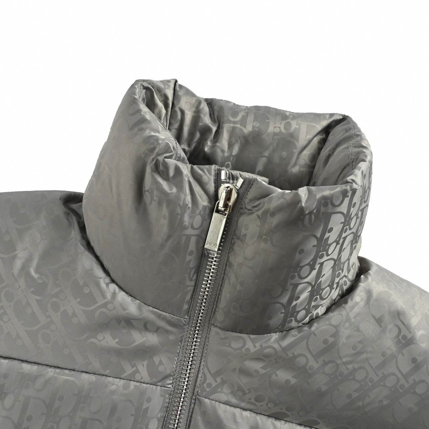 Dior Oblique Down Puffer Jacket – Grey Technical Jacquard Edition - image 4