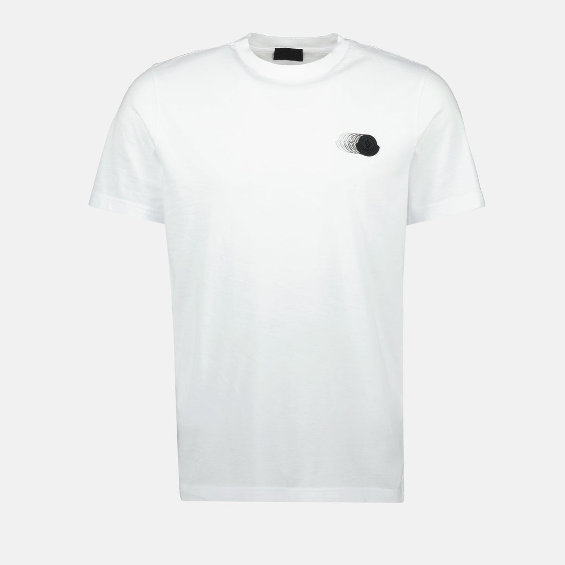 White Faded Logo Print T-Shirt