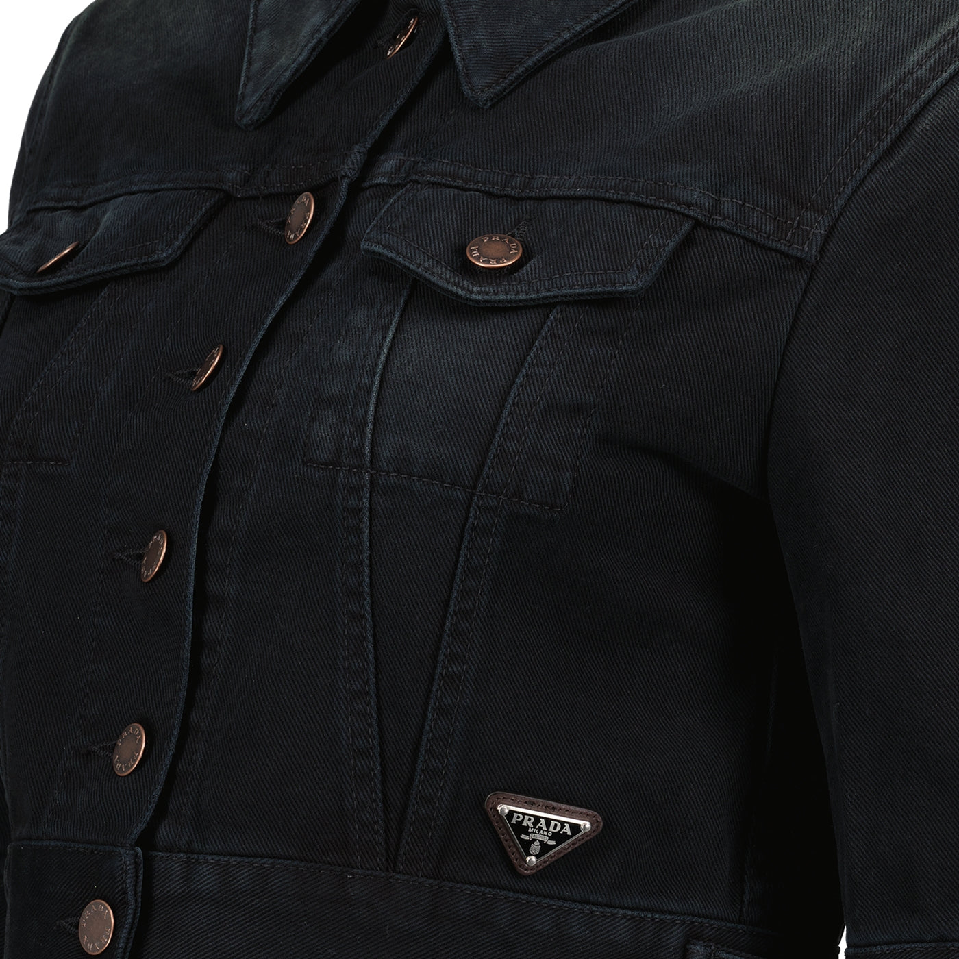 Prada Cropped Denim Jacket - image 5