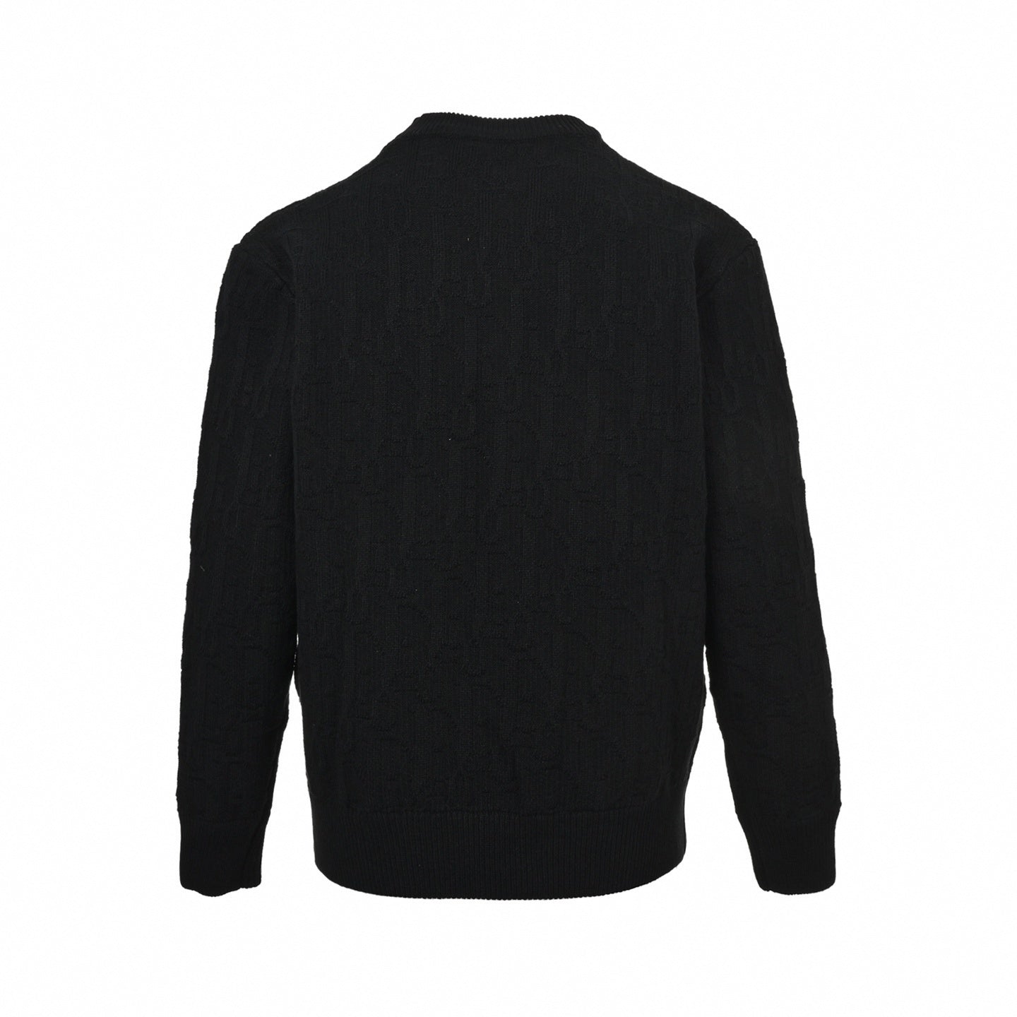Dior Black Textured Oblique Knit Sweater - image 3