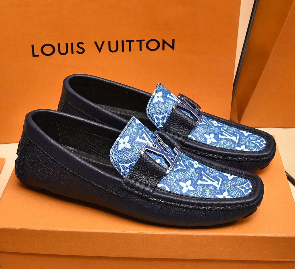 Louis Vuitton Monogram Denim Driving Moccasins - image 7