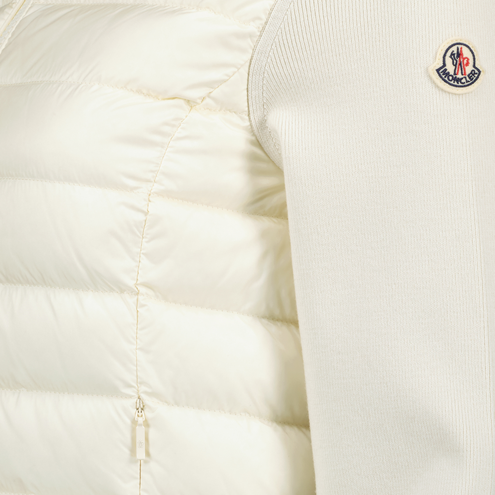 Moncler Ivory Knit Sleeve Puffer Jacket - image 5