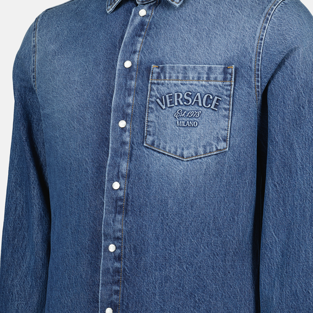 Versace Denim Shirt - image 5