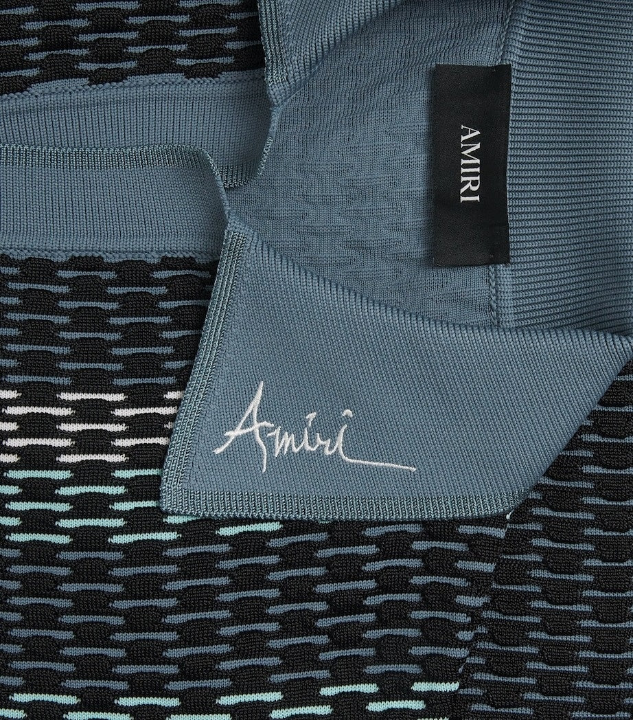 Amiri Men's Striped Knit Polo Sweater - image 2