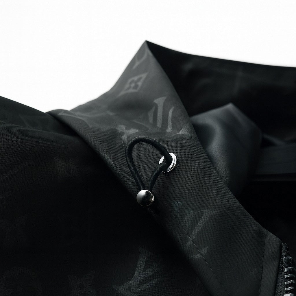 Louis Vuitton Black Monogram Hooded Windbreaker Jacket - image 4