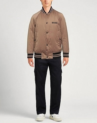 Hugo Boss Beige Bomber Jacket with Ribbed Trim - image 3