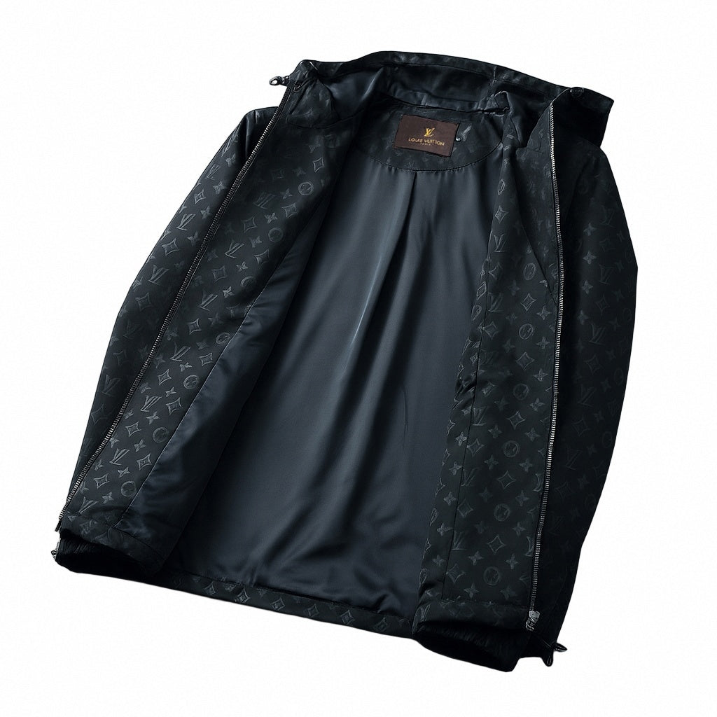 Louis Vuitton Black Monogram Hooded Windbreaker Jacket - image 3