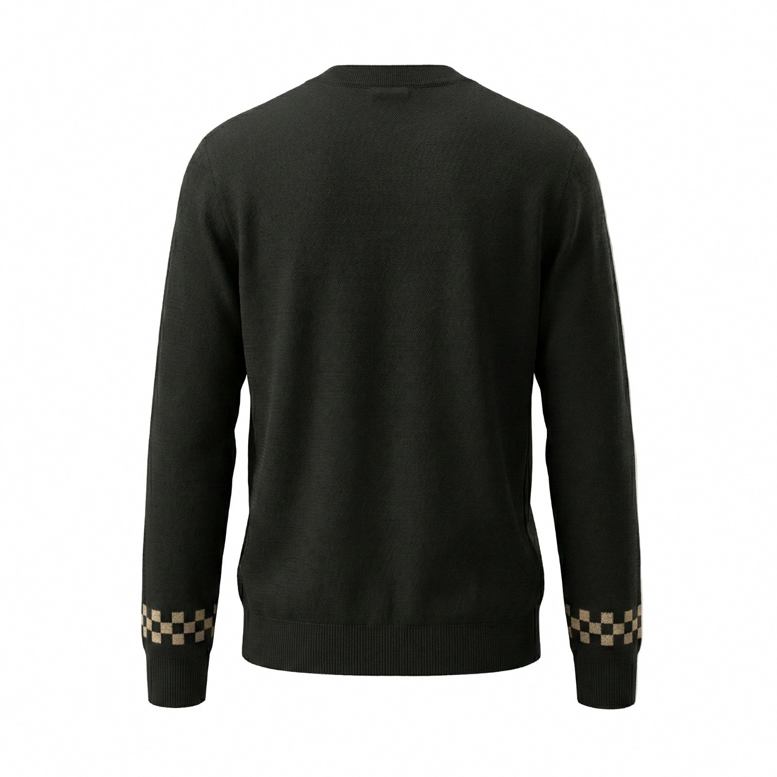 Louis Vuitton Black Monogram Accent Wool Cardigan - image 2