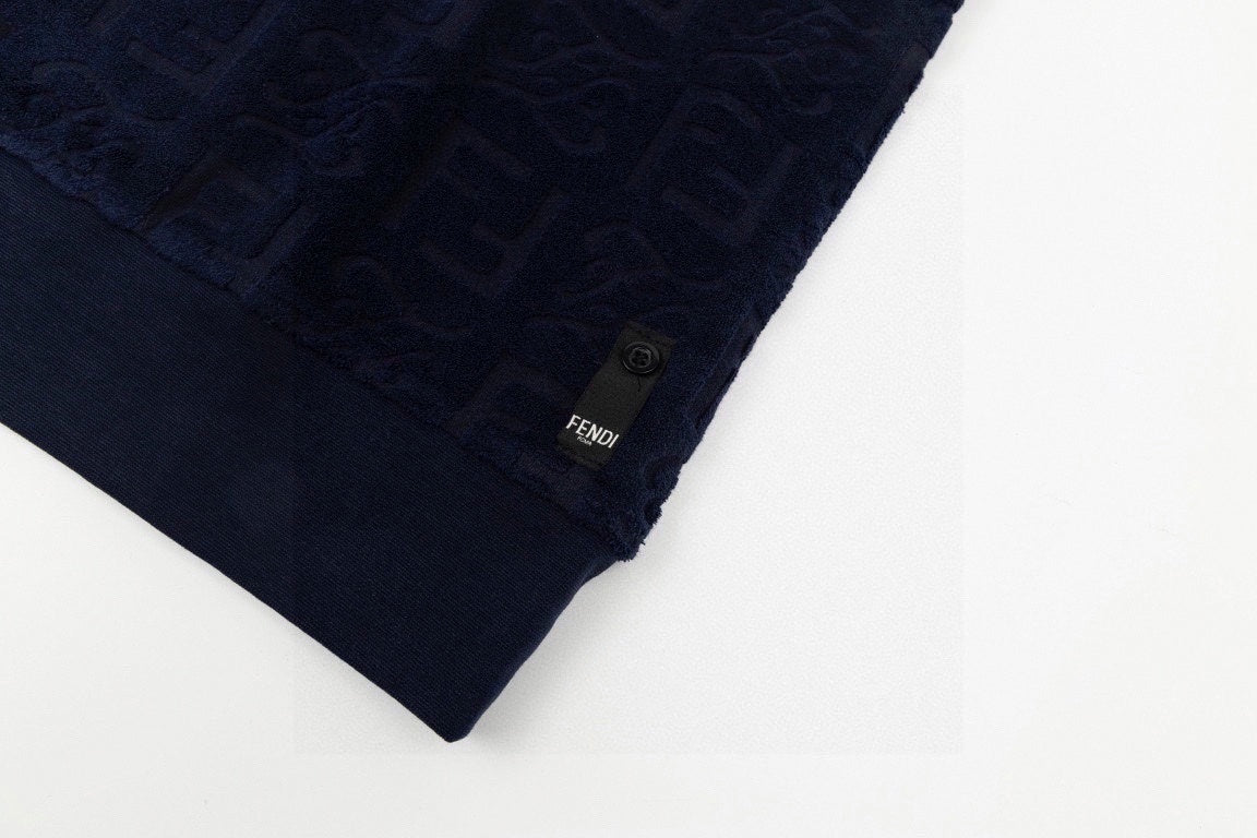 Fendi Textured Monogram Terry Polo Shirt - image 7