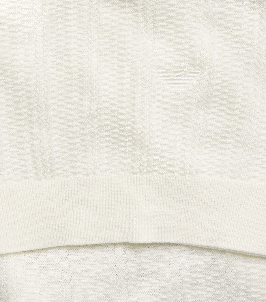 Emporio Armani Men's Cotton Quarter-Zip Polo Shirt - image 6