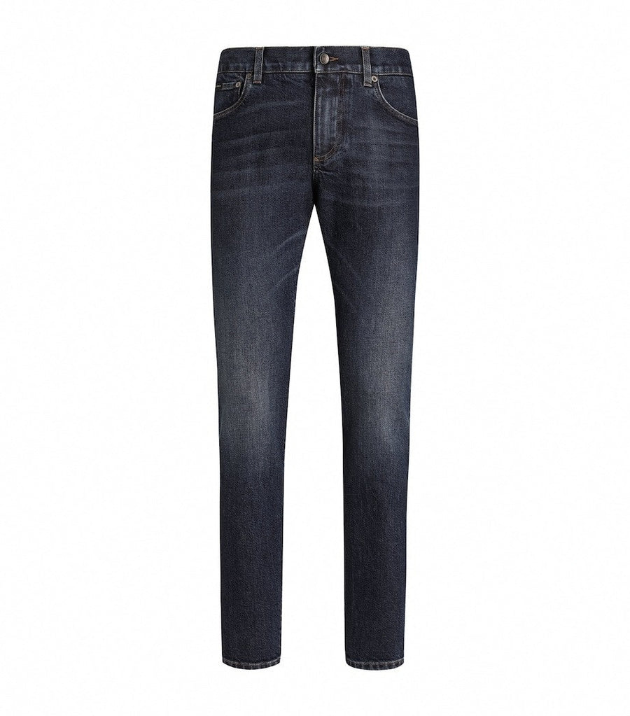 Dolce & Gabbana DG Slim-Fit Logo Plaque Jeans